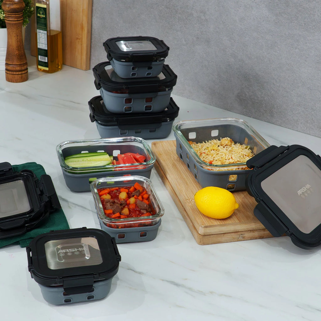 Arshia 7-Piece Glass Container Set - FC112-3677