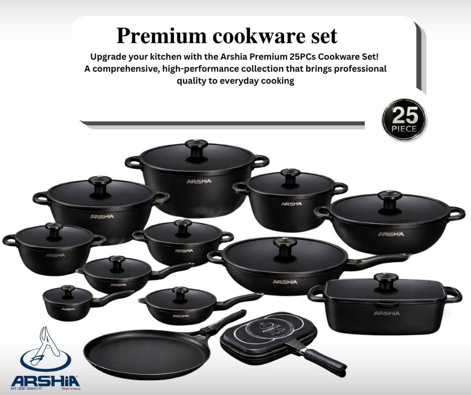 Arshia 25 PCs Premium Cookware Set - CO180-3861
