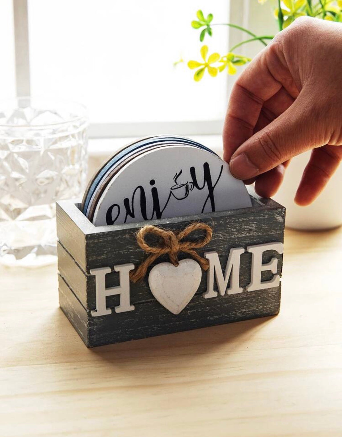 6-Piece Coasters With Holder