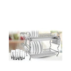 Arshia Large Aluminum Dish Rack With 2 Trays - DR612-2162