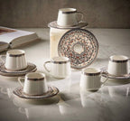 Ebdaa 12-piece printed espresso set -80ml