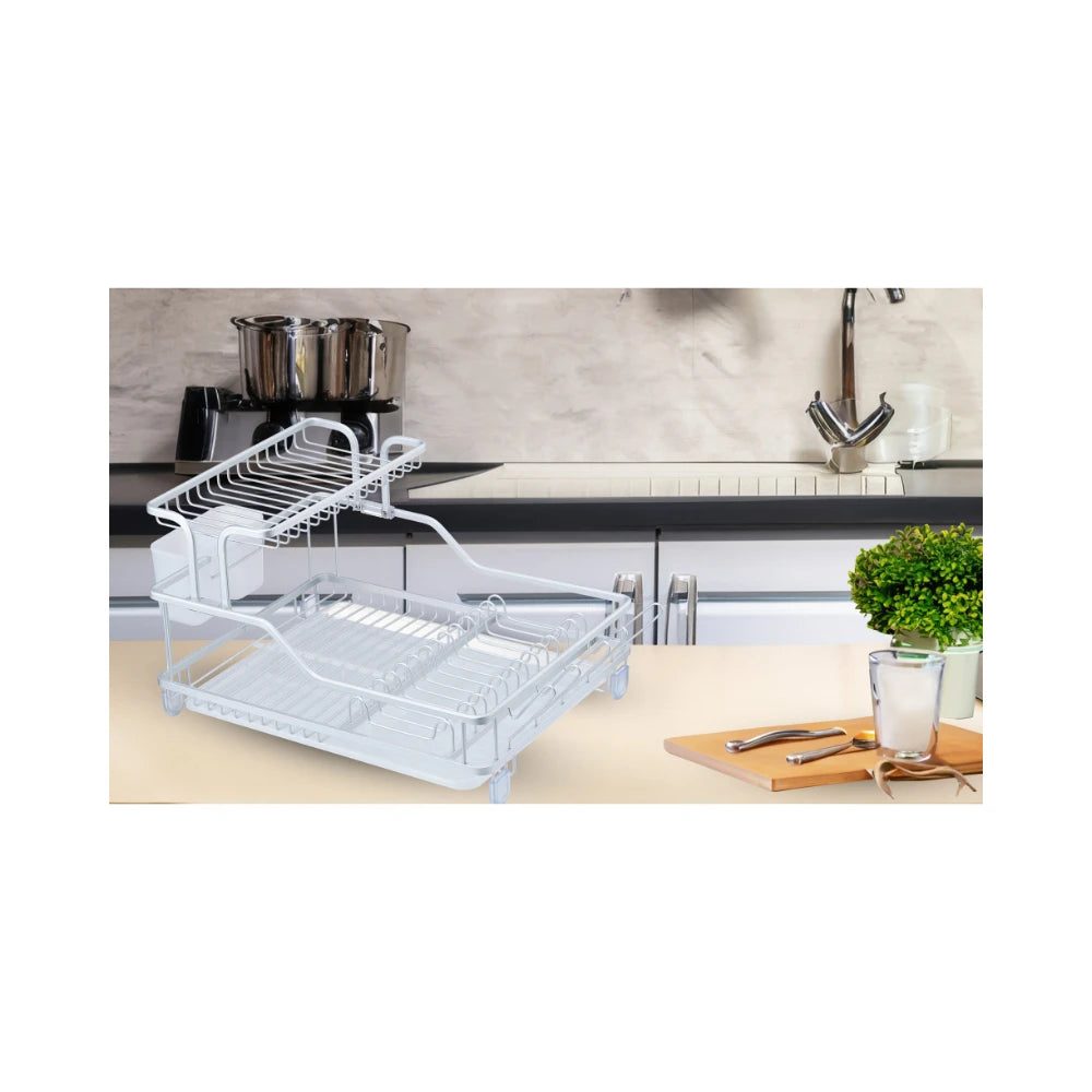 Arshia Aluminum Dish Rack With Drainer - DR151-2320