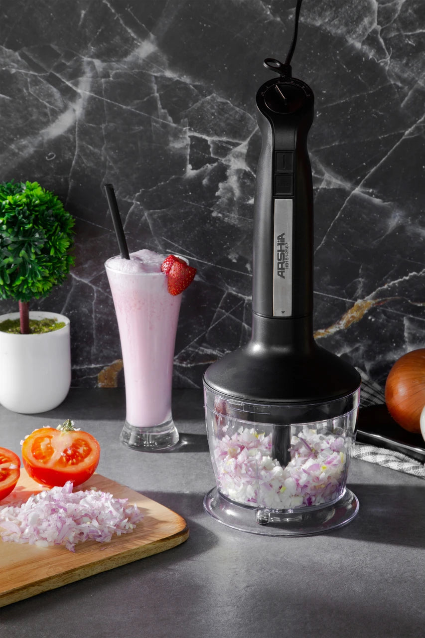 Arshia 3 In 1 Hand Blender Black - HB151-2567