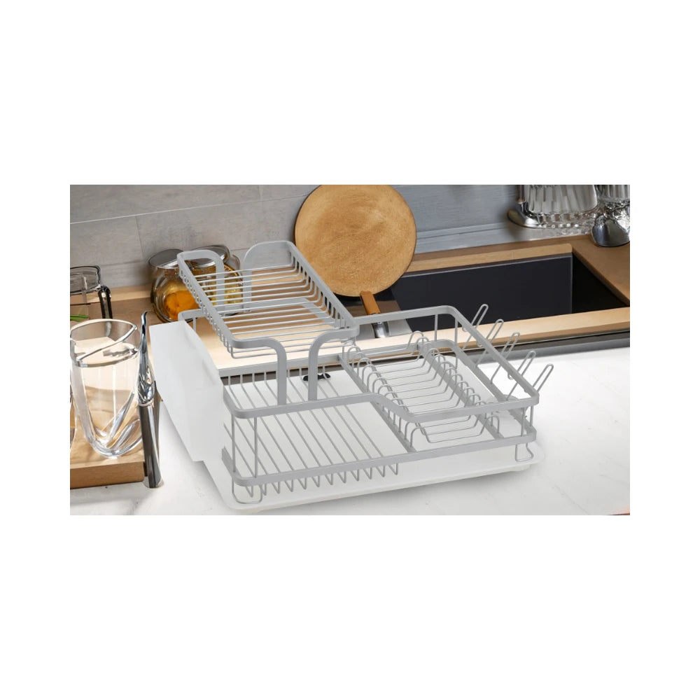 Arshia Aluminum Dish Rack With Drainer - DR151-2320
