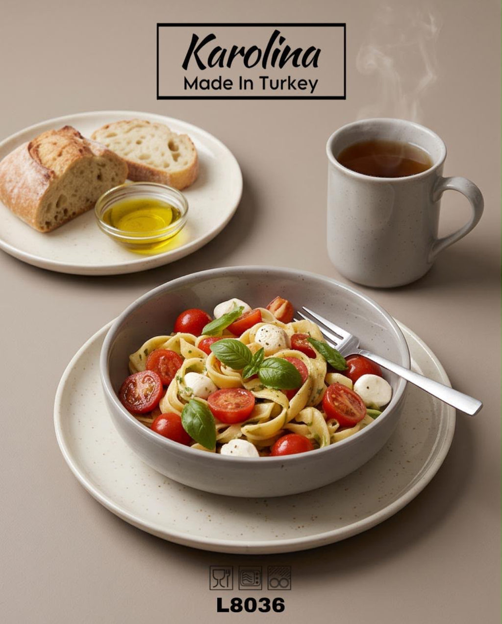 Karolina - 30 PCs Porcelain Dinner Set