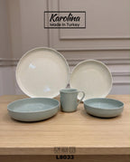 Karolina - 30 PCs Porcelain Dinner Set