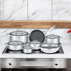 Arshia 13-Piece Tri-Ply Stainless Steel Cookware Set - SS050-3343