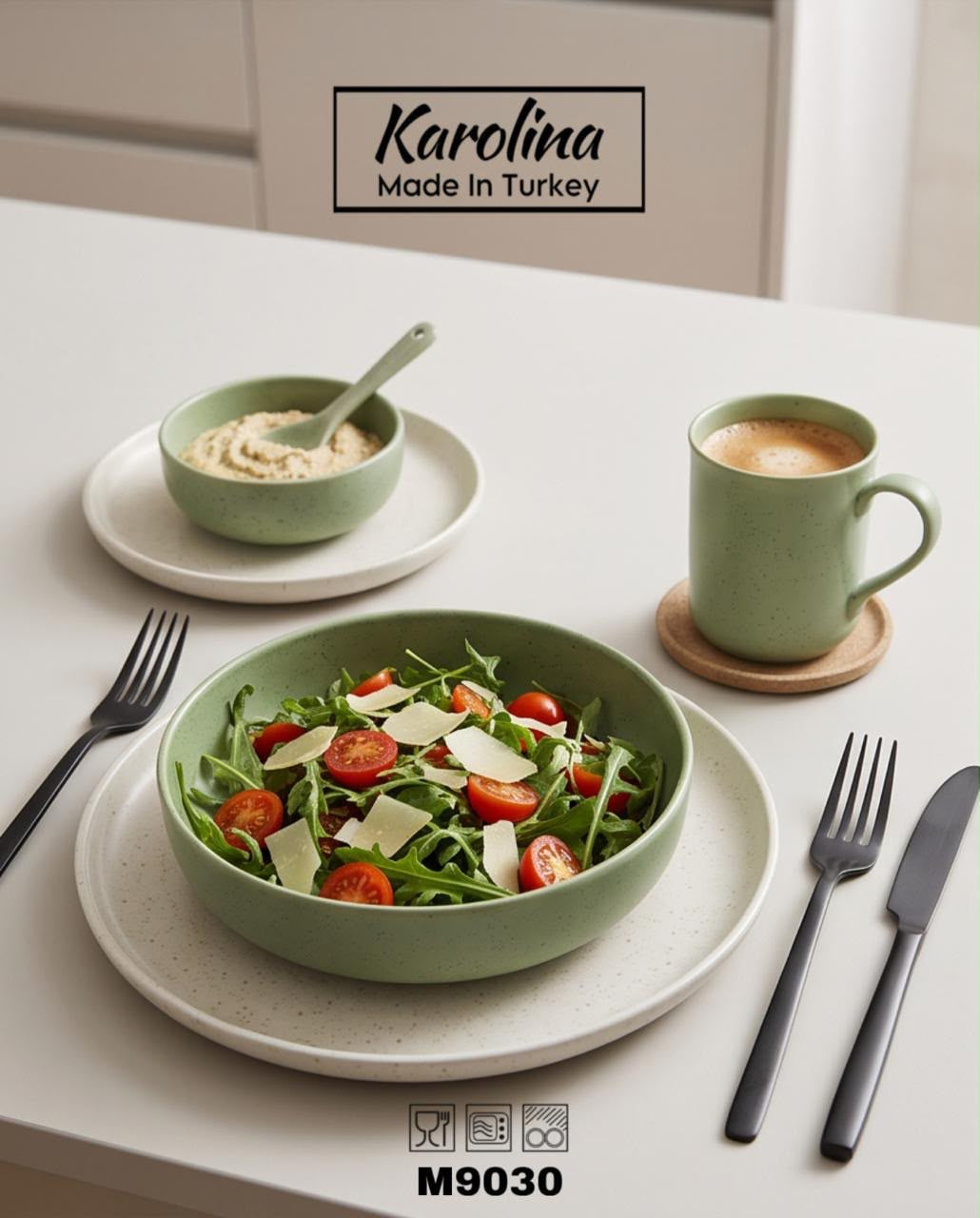 Karolina - 30 PCs Porcelain Dinner Set