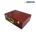 Arshia 86pcs Silver Cutlery Set With Wooden Box -TM112S-3766