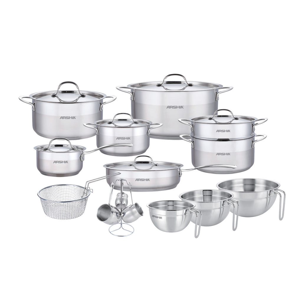 Arshia 21-Piece Stainless Steel Cookware Set - SS339-3893