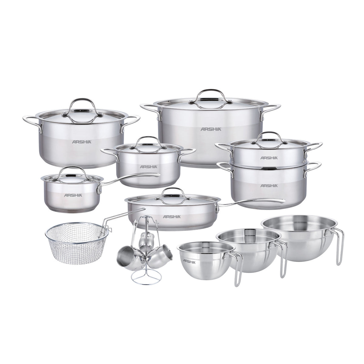 Arshia 21-Piece Stainless Steel Cookware Set - SS339-3893