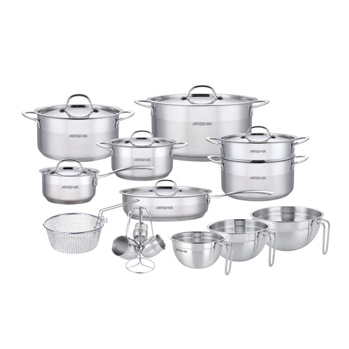 Arshia 21-Piece Stainless Steel Cookware Set - SS339-3893