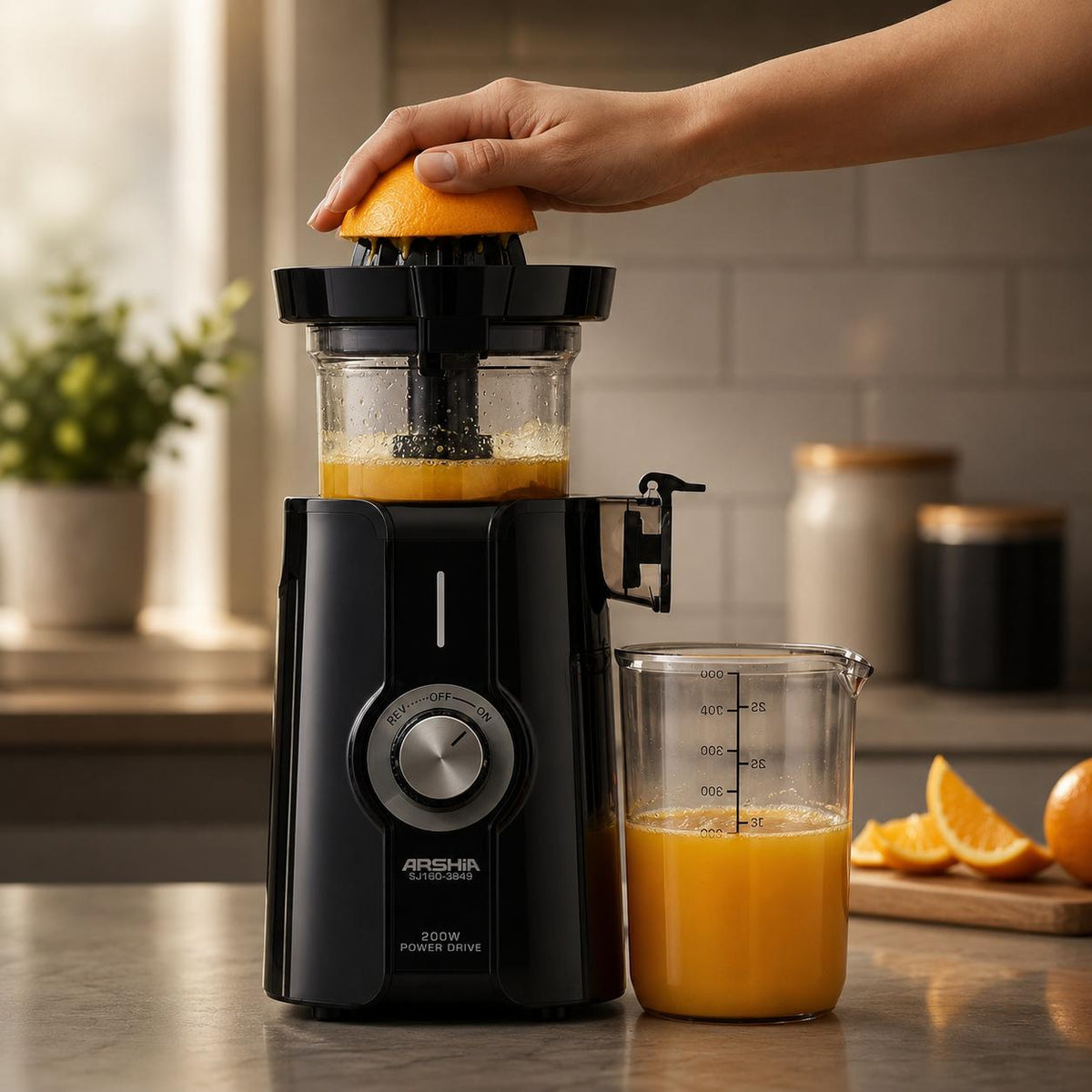 Arshia 2-In-1 Slow Juicer With Citrus Juicer - 3894