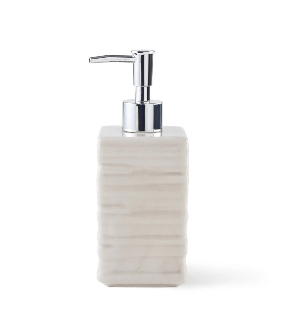 Alabaster 3-Piece Ceramic Bathroom Accessories Set - Beige