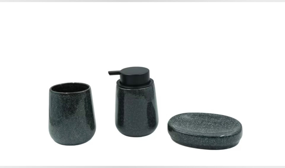 Gargan Ceramic 3-Piece Bathroom Accessories Set