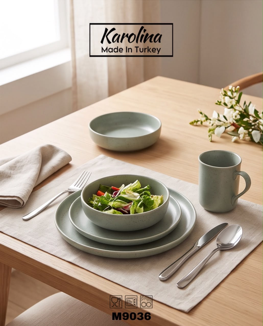 Karolina - 30 PCs Porcelain Dinner Set