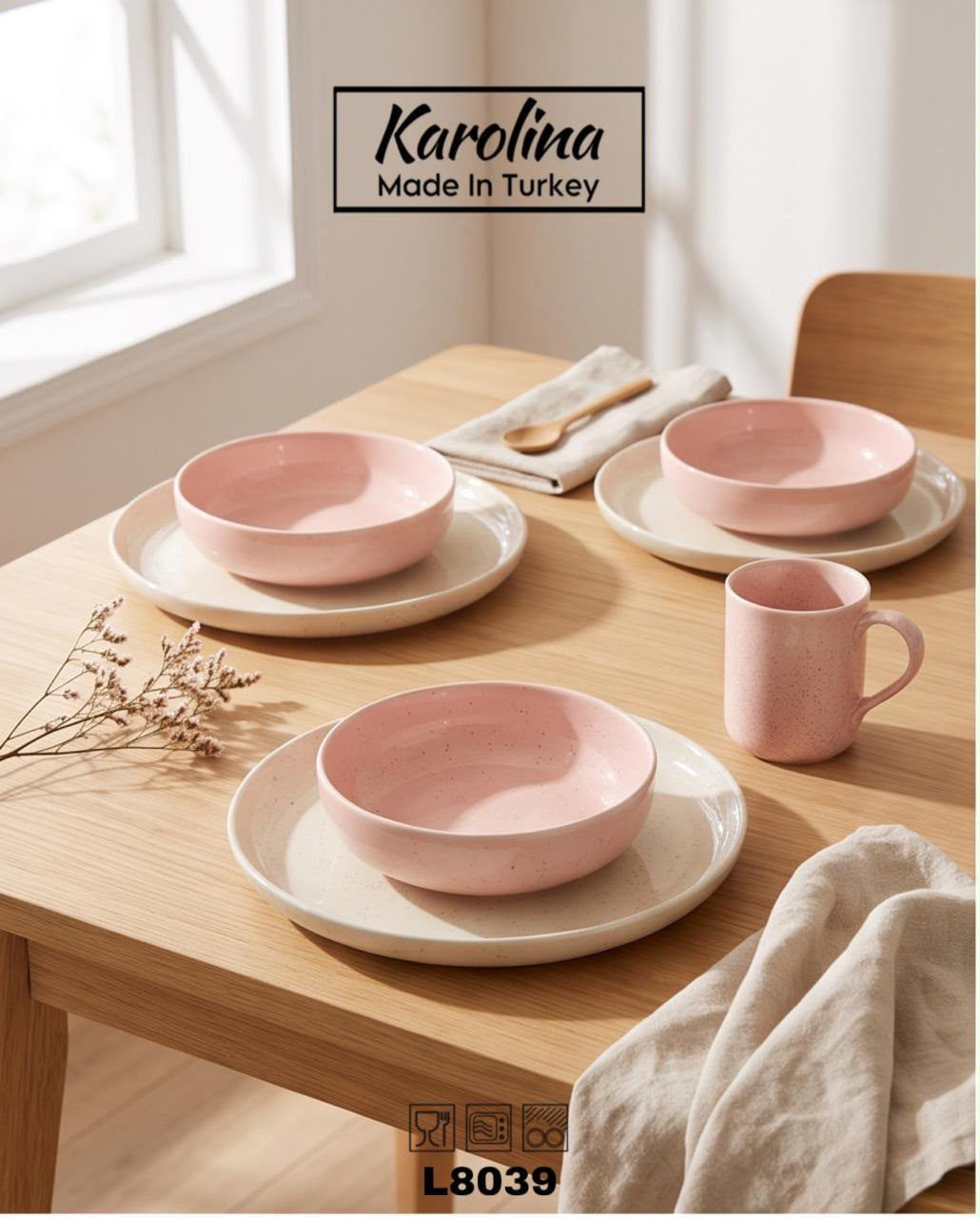 Karolina - 30 PCs Porcelain Dinner Set