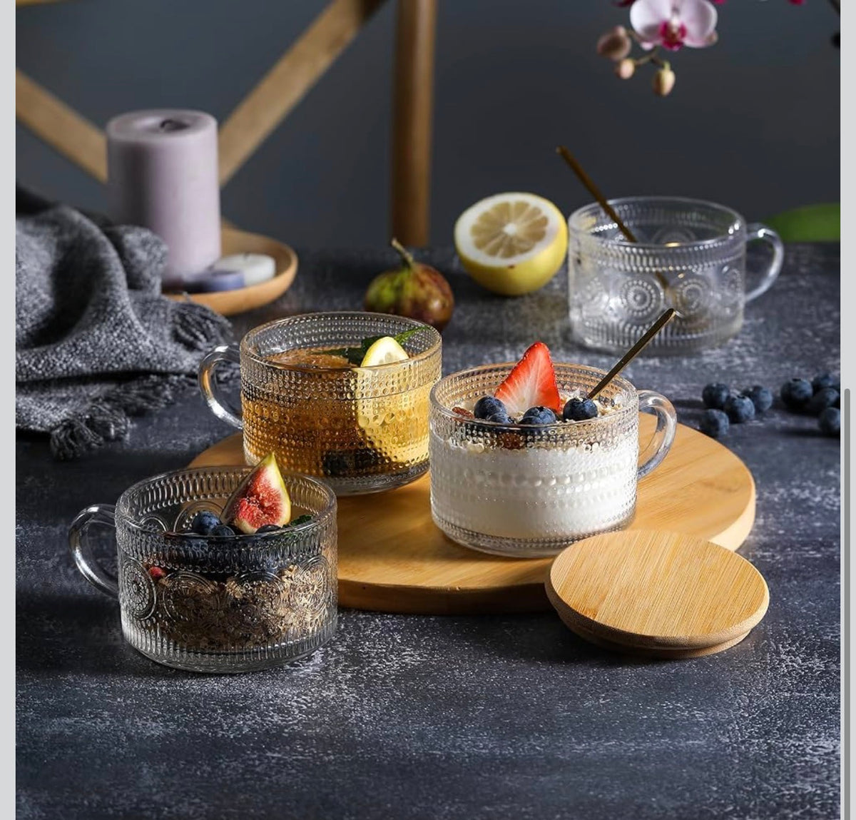 4-Piece Vintage Mugs