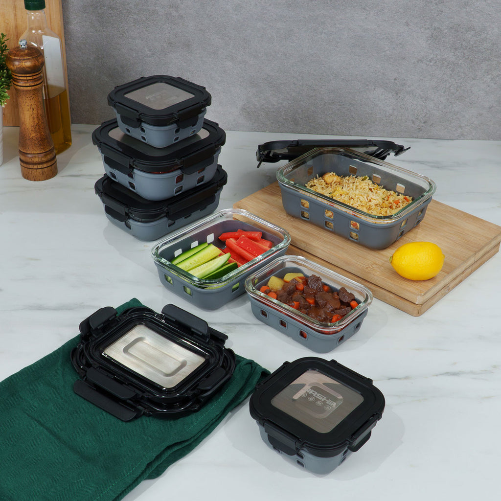 Arshia 7-Piece Glass Container Set - FC112-3677