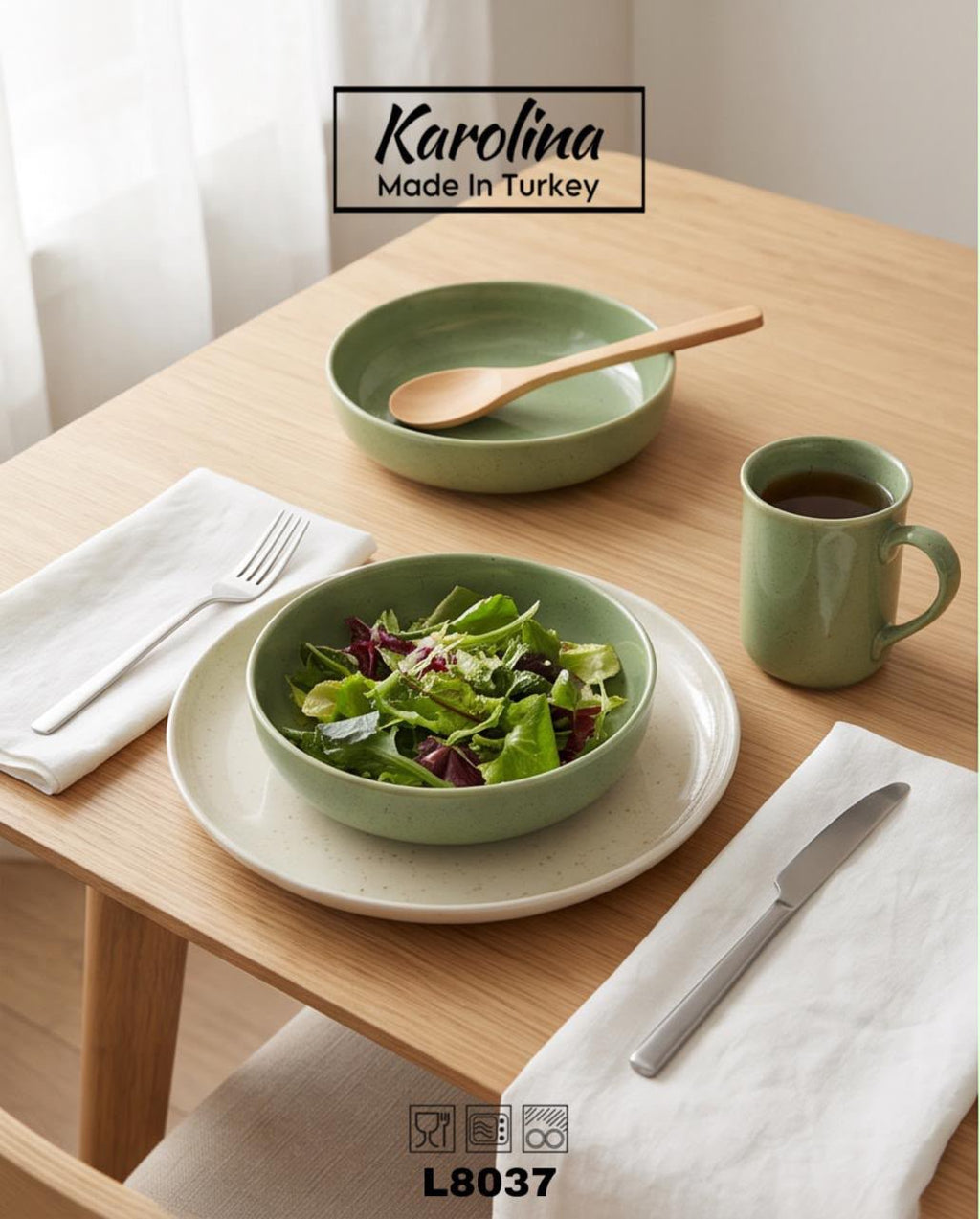 Karolina - 30 PCs Porcelain Dinner Set