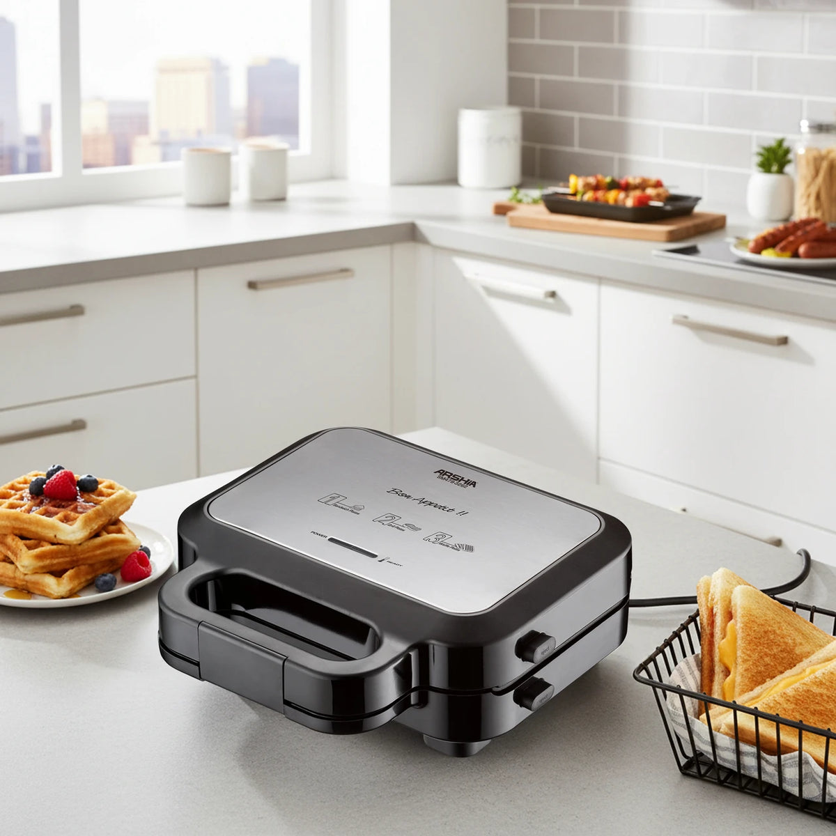 Arshia 3 In 1 Sandwich Maker - SM478-3262