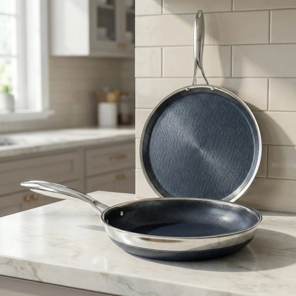 Arshia 12-Piece Hybrid Stainless Steel Non-Stick Cookware Set - SS622-3733