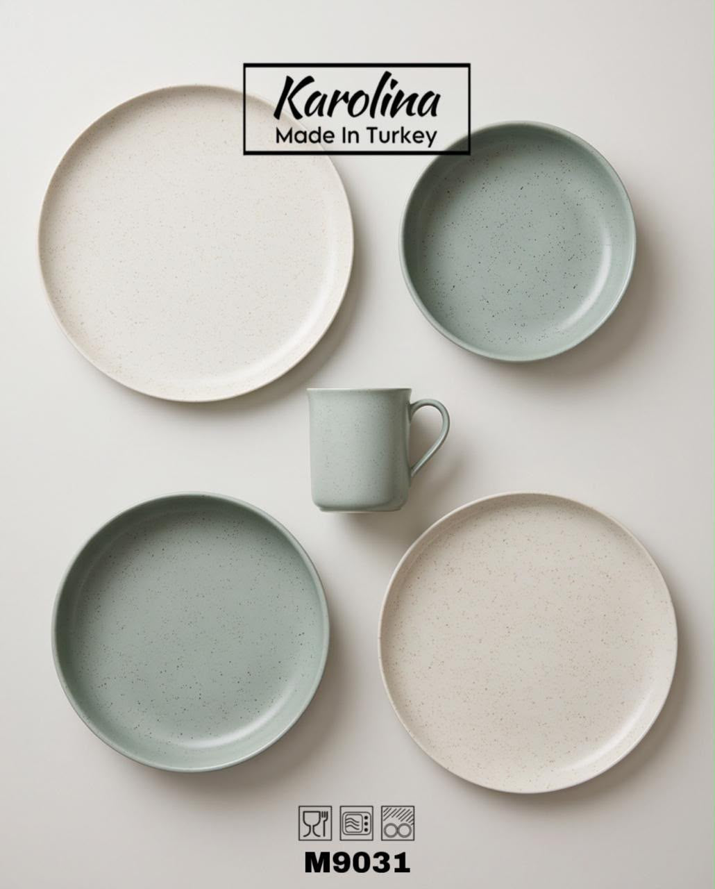 Karolina - 30 PCs Porcelain Dinner Set