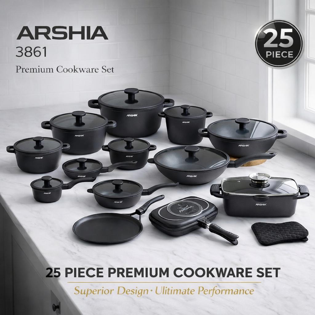 Arshia 25 PCs Premium Cookware Set - CO180-3861