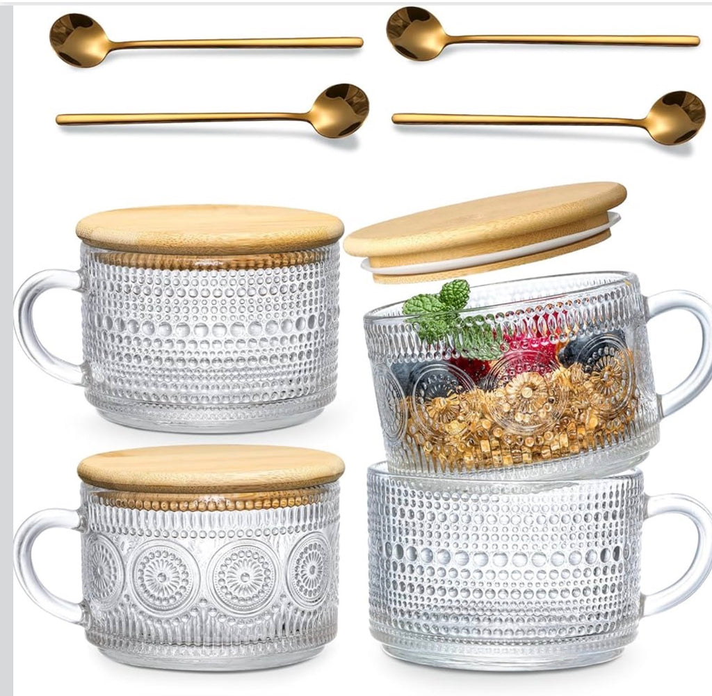 4-Piece Vintage Mugs