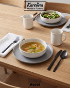 Karolina - 30 PCs Porcelain Dinner Set