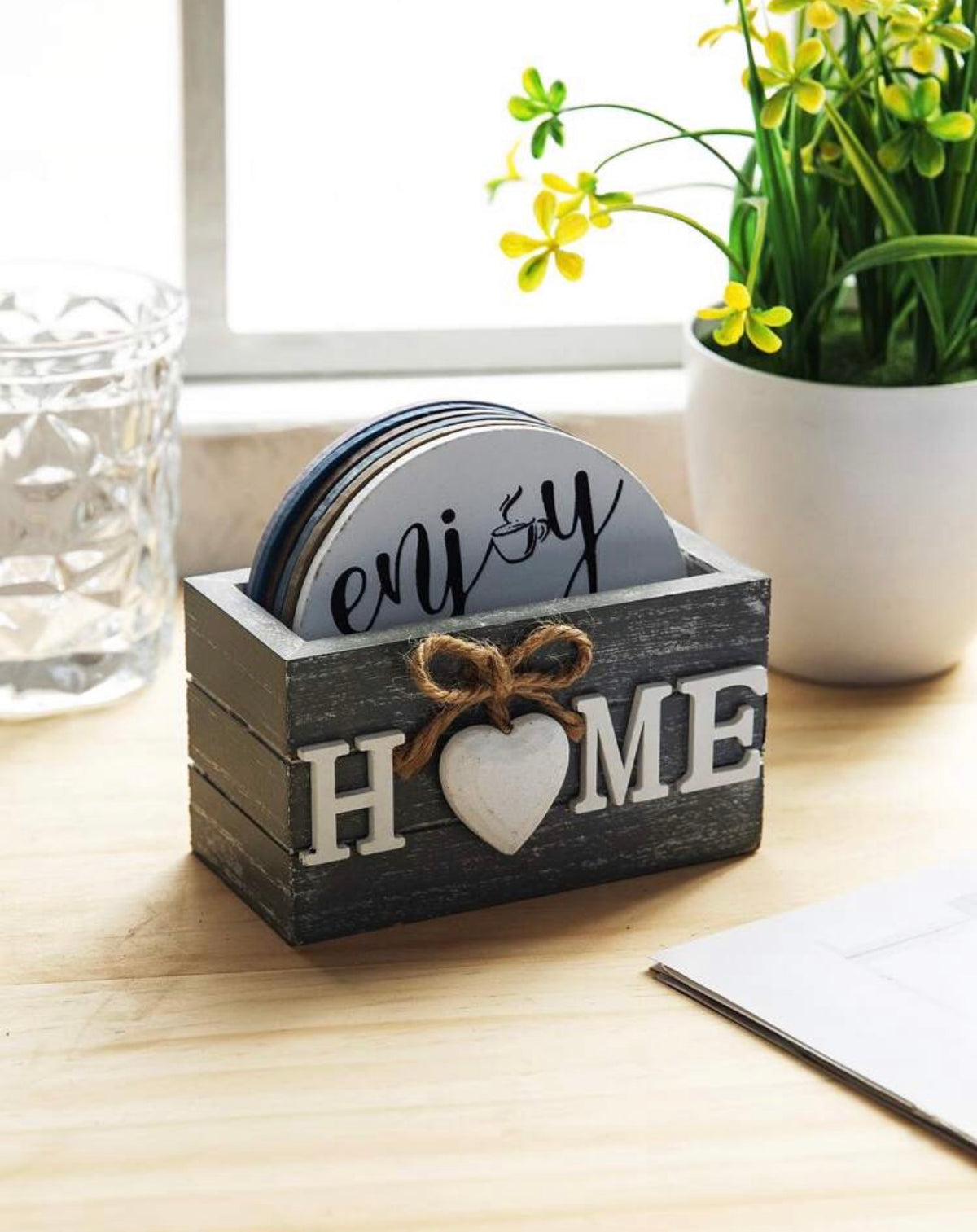 6-Piece Coasters With Holder