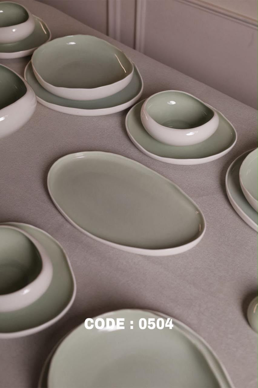 Karolina - Mushroom Dinner Set - 30 Piece