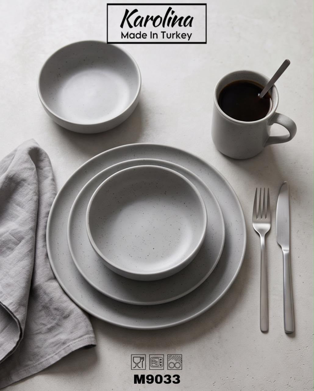 Karolina - 30 PCs Porcelain Dinner Set