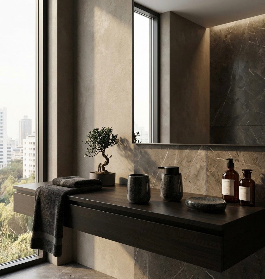 Gargan Ceramic 3-Piece Bathroom Accessories Set