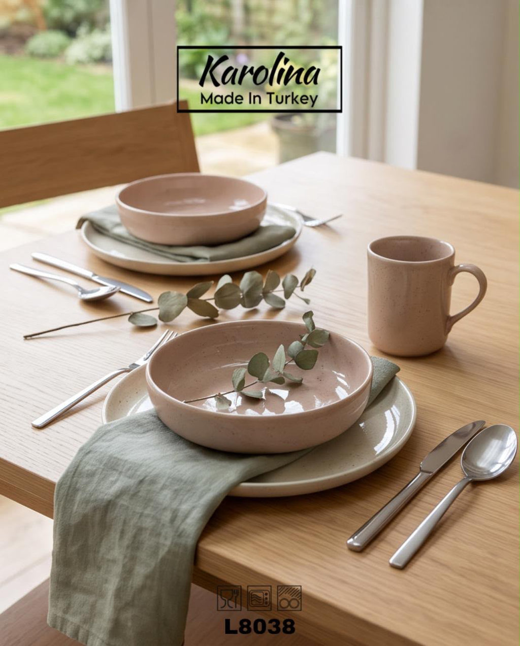 Karolina - 30 PCs Porcelain Dinner Set