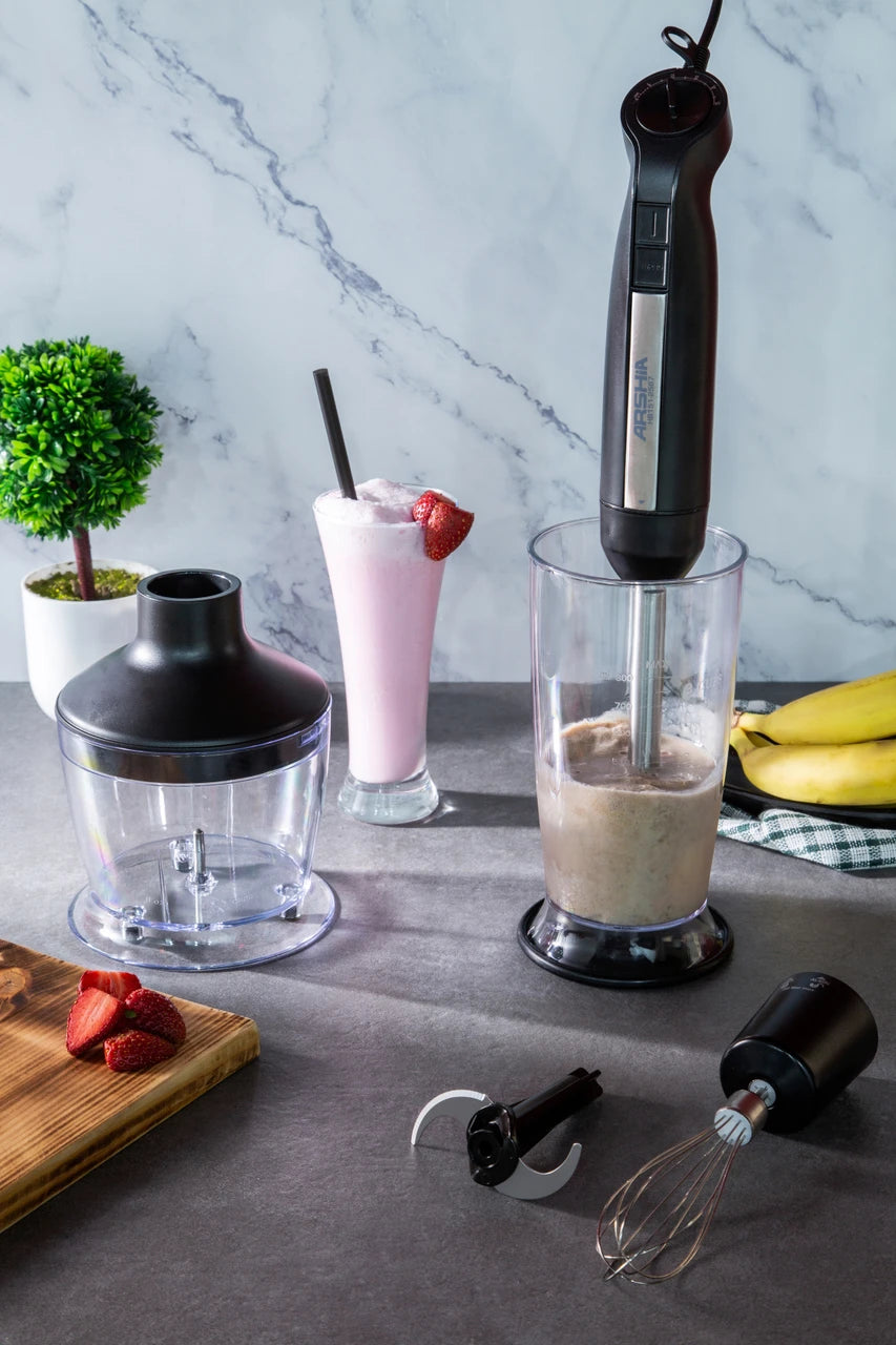 Arshia 3 In 1 Hand Blender Black - HB151-2567