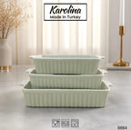 Karolina - 3 Piece Baking Dish Set (6664)