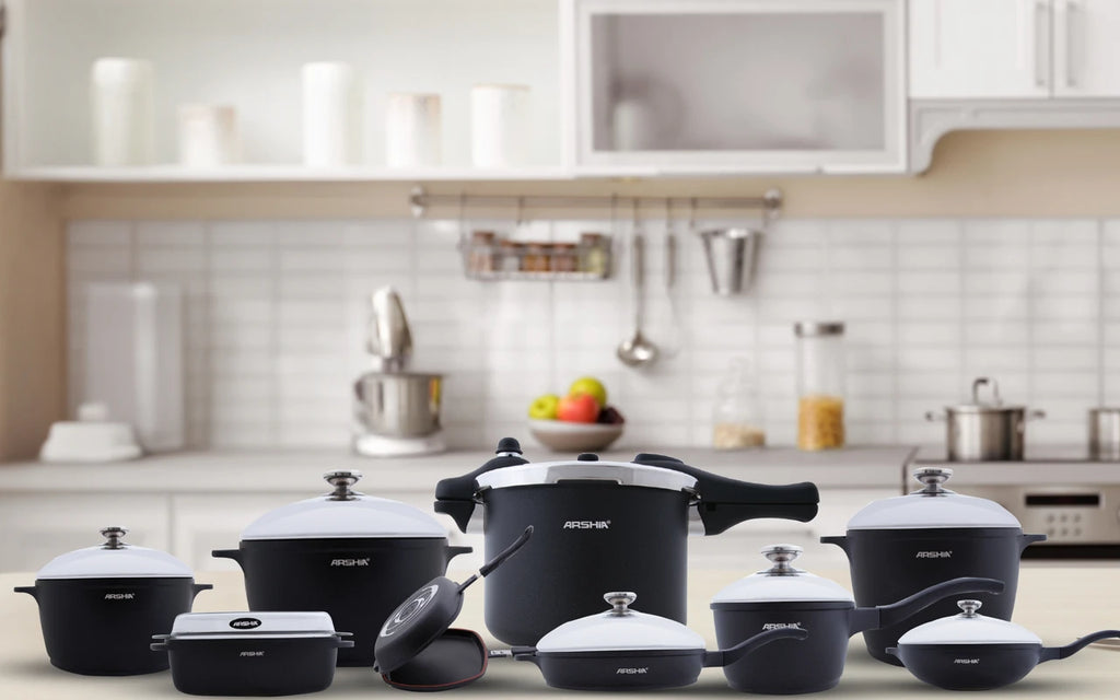 Arshia Die Cast Cookware Set 18pc - CO395-2388