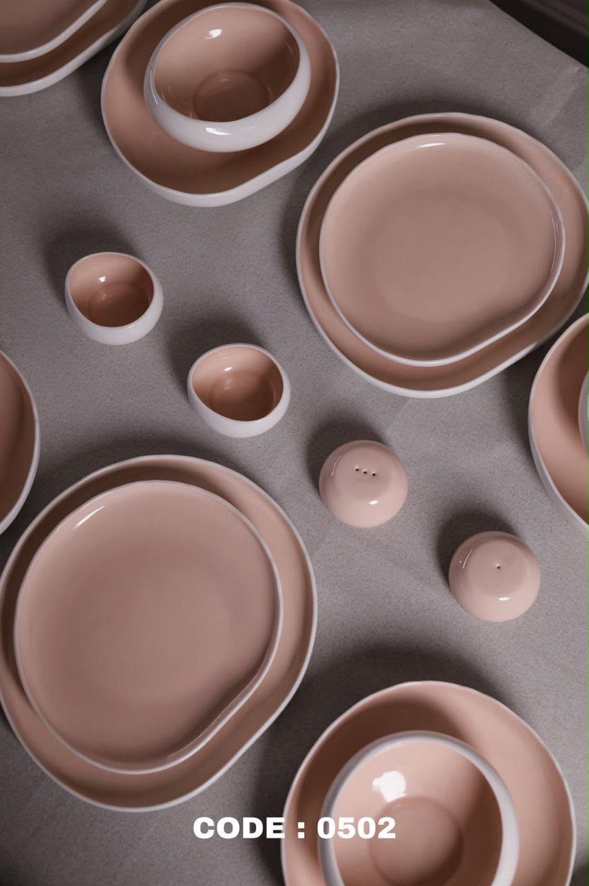 Karolina - Mushroom Dinner Set - 30 Piece