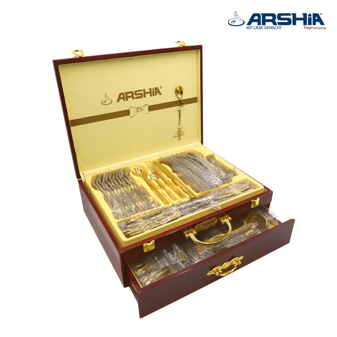 Arshia Stainless Steel Cutlery Sets 86pcs Silver - TM762S-3044