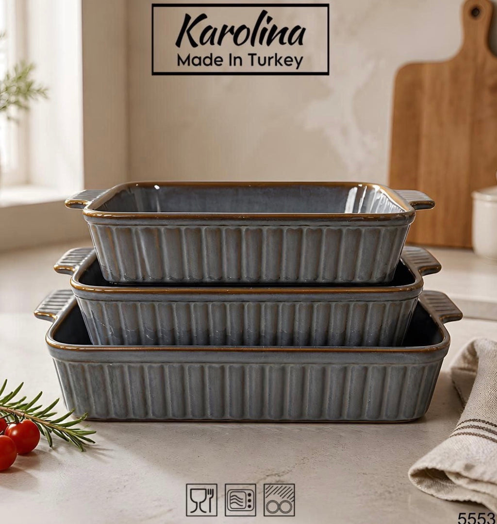 Karolina- 3 Piece Baking Dish Set (5553)