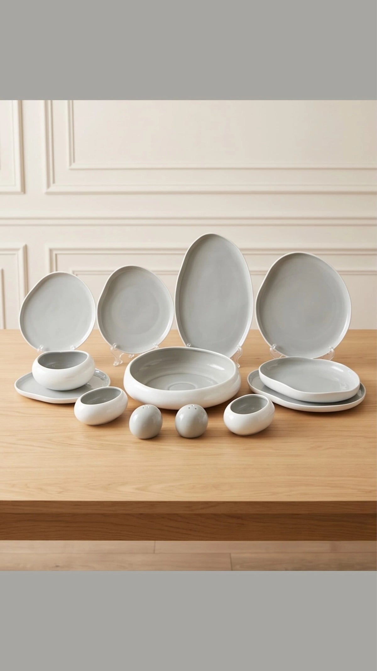 Karolina 30 Pcs Pcs Dinner Set – Nardo Grey -9050